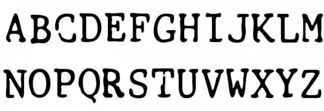 Smith-Corona EC1100 Prestige Font UPPERCASE