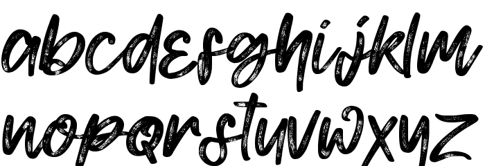 Smith mouth Font LOWERCASE