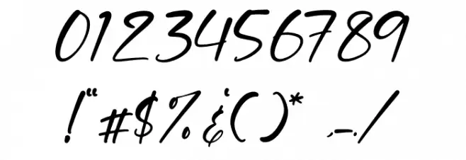 Smithen Goulding Font OTHER CHARS
