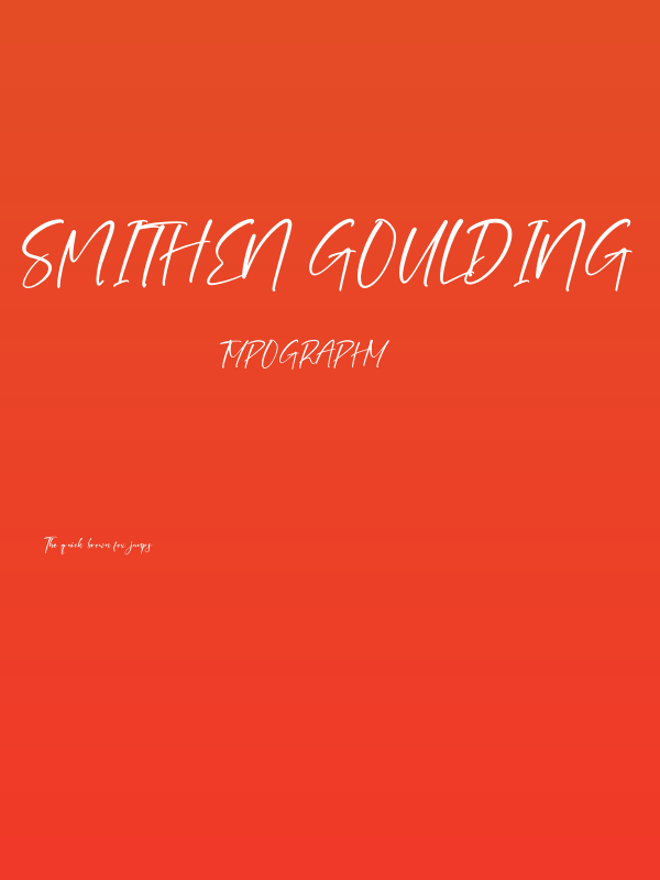 Smithen Goulding Poster