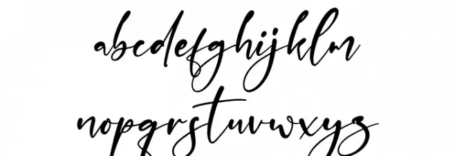 Smithen Goulding Font LOWERCASE