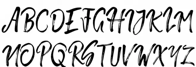 Smithen Schriftart Groß