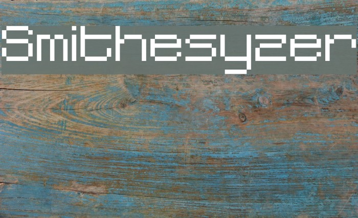Smithesyzer Font examples