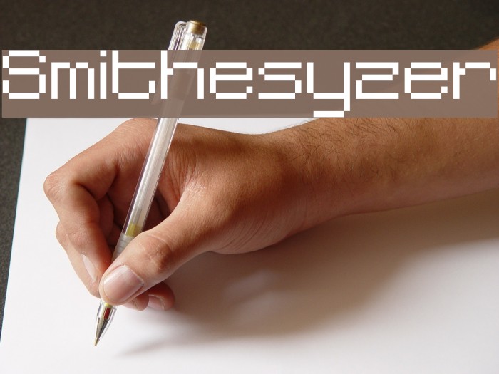 Smithesyzer Font examples