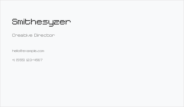 Smithesyzer Business Card