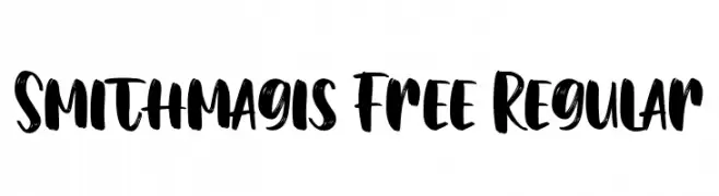 Smithmagis Free Regular  नि: शुल्क फ़ॉन्ट्स डाउनलोड