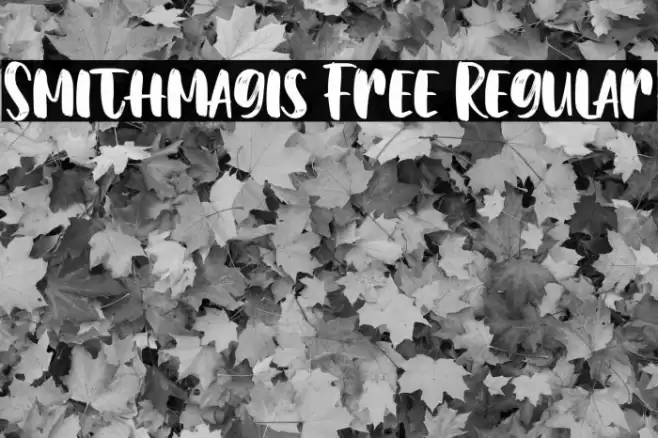 Smithmagis Free Regular Font examples