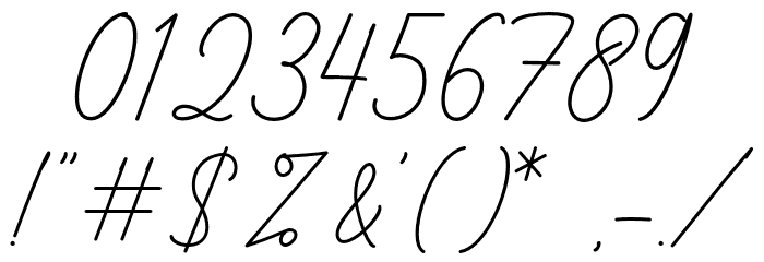 Smithrose Font OTHER CHARS