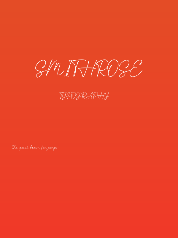 Smithrose Poster