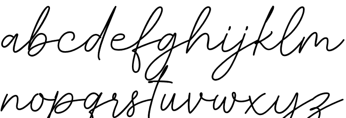 Smithrose Font LOWERCASE