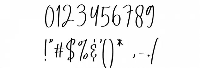 Smithson Font OTHER CHARS