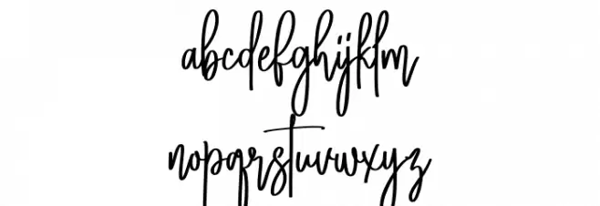 Smithson Font LOWERCASE