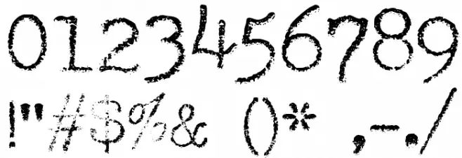 SmithyXT-Faded Font OTHER CHARS