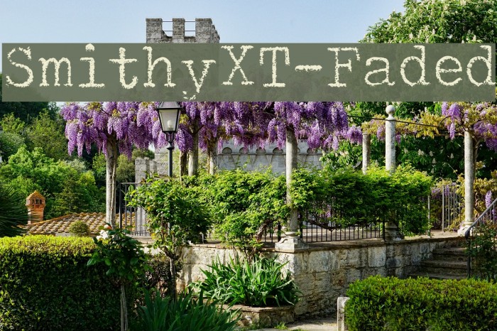 SmithyXT-Faded Font examples