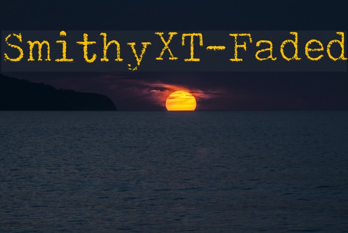 SmithyXT-Faded Font examples