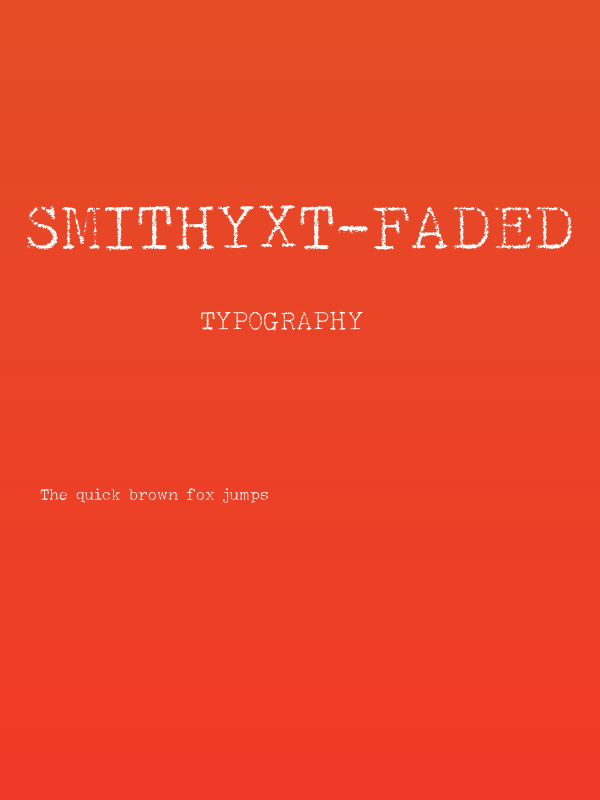 SmithyXT-Faded Poster