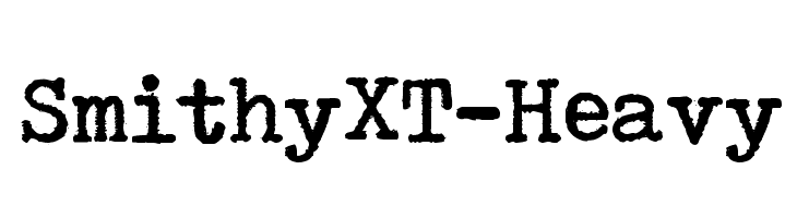 SmithyXT-Heavy Font