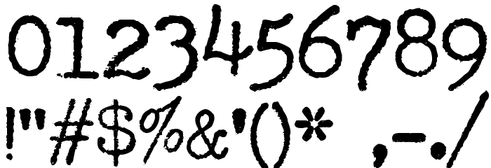 SmithyXT-Regular Font OTHER CHARS