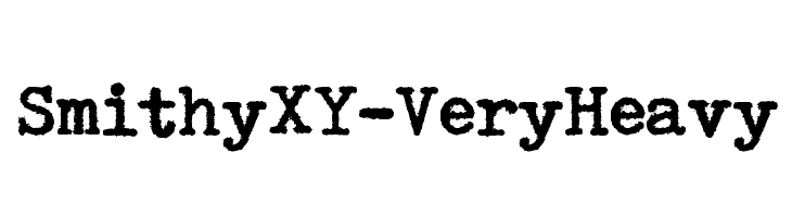 SmithyXY-VeryHeavy Font