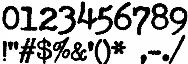 SmithyXY-VeryHeavy Font OTHER CHARS