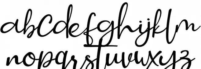 SmittaBali Schriftart Kleinbuchstaben
