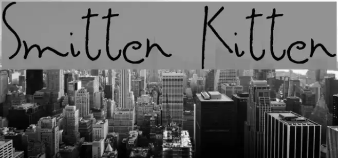 Smitten Kitten Font examples