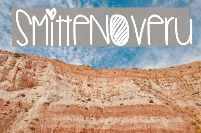 SmittenOverU Font examples