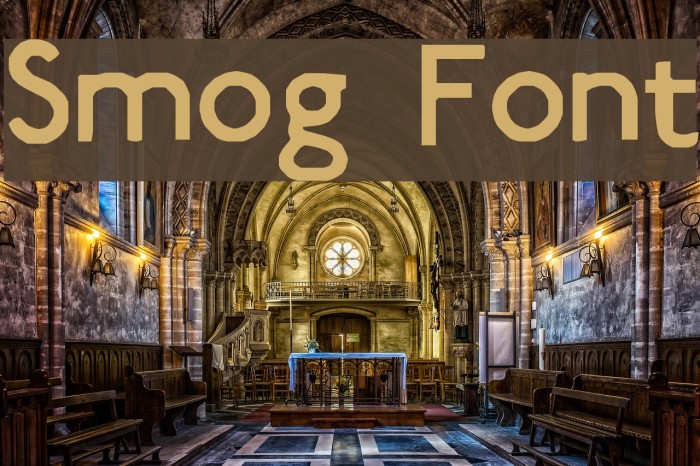 Smog Font examples