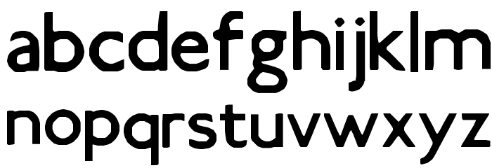 Smog Font LOWERCASE