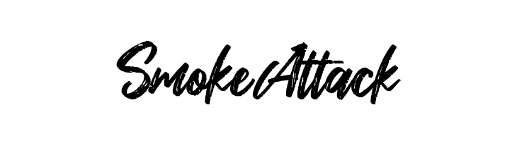 Smoke Attack  フリーフォントのダウンロード