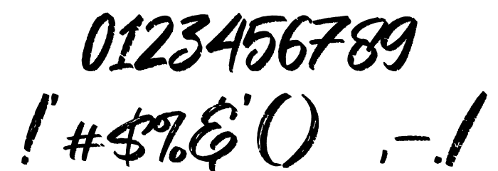 Smoke Attack Font OTHER CHARS