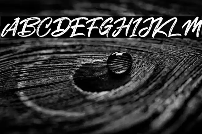 Smoke Attack Font examples