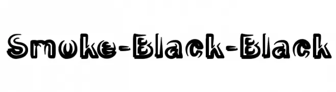 Smoke-Black-Black  les polices de caractères gratuit tlcharger