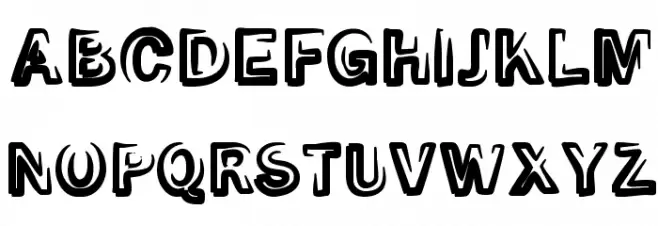 Smoke-Black-Black Schriftart Groß