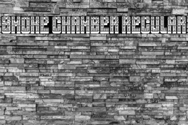 Smoke Chamber Regular Font examples