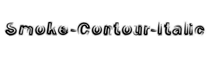 Smoke-Contour-Italic  Free Fonts Download
