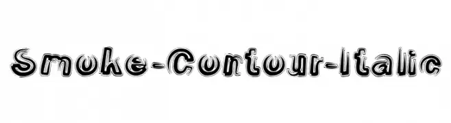 Smoke-Contour-Italic  Fuentes Gratis Descargar