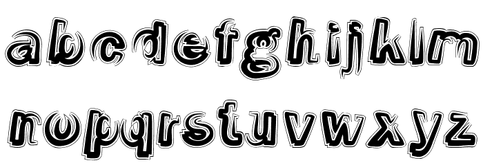 Smoke-Contour-Italic Font LOWERCASE