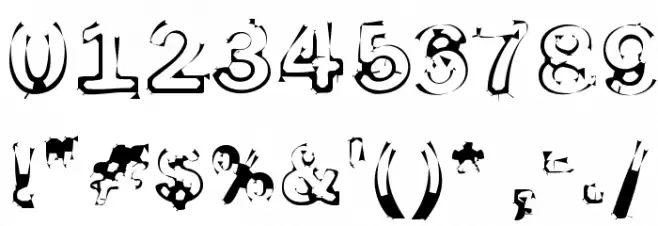 Smoke-Disturbed-Light Font OTHER CHARS