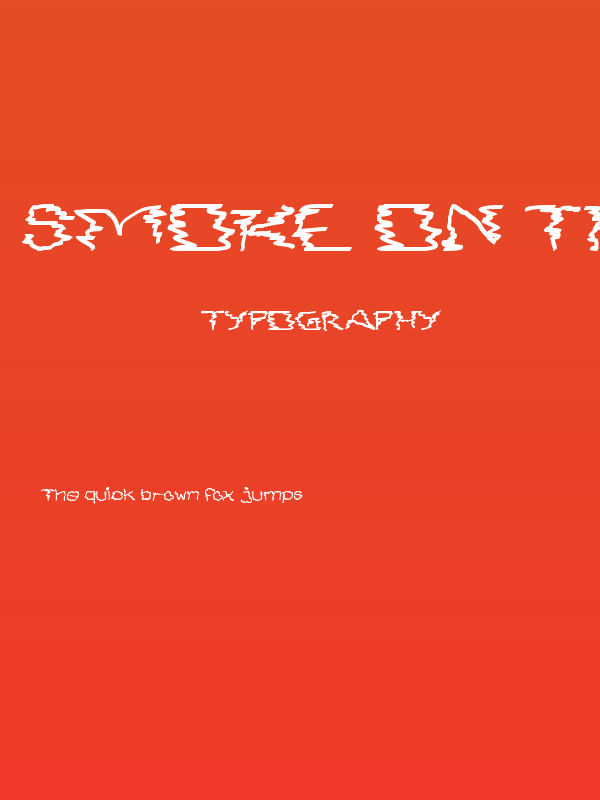 Smoke On The Water Bold Poster