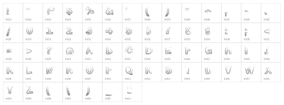 Smoke-Rasterized-Medium Character Map