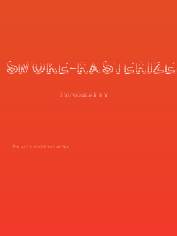 Smoke-Rasterized-Medium Poster