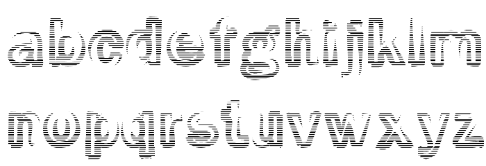 Smoke-Rasterized-Medium Font LOWERCASE