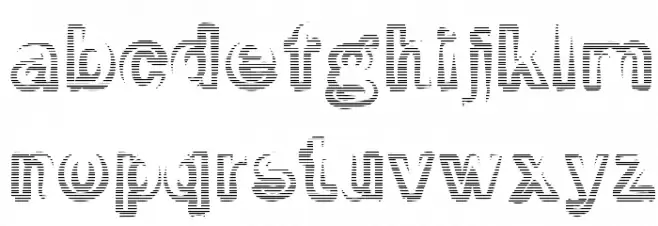 Smoke-Rasterized-Medium Font LOWERCASE
