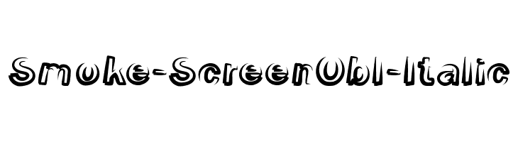 Smoke-ScreenObl-Italic  Fuentes Gratis Descargar
