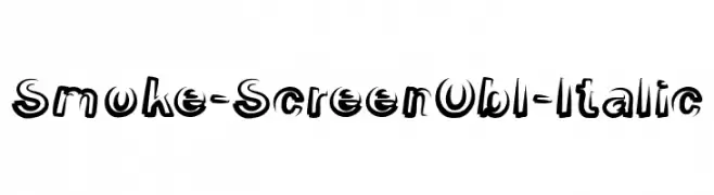 Smoke-ScreenObl-Italic  Frei Schriftart Herunterladen