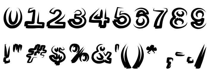 Smoke-ScreenObl-Italic フォント その他の文字
