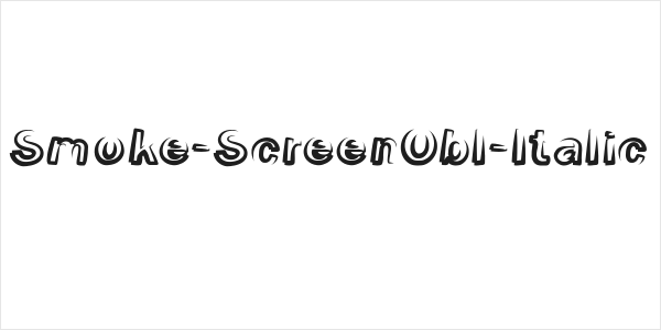 Smoke-ScreenObl-Italic Logo