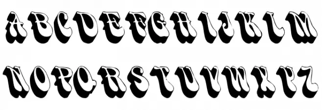 Smoke Schriftart Groß