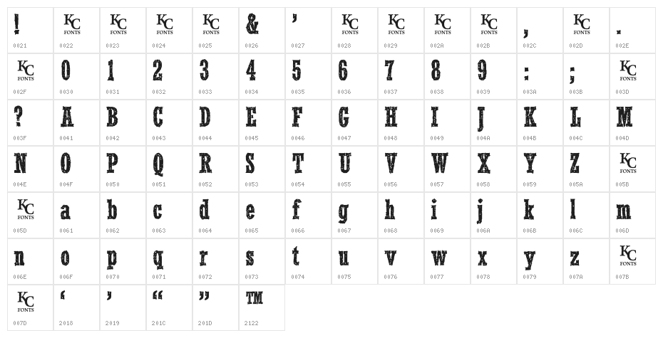 SmokeInTheWoods Character Map